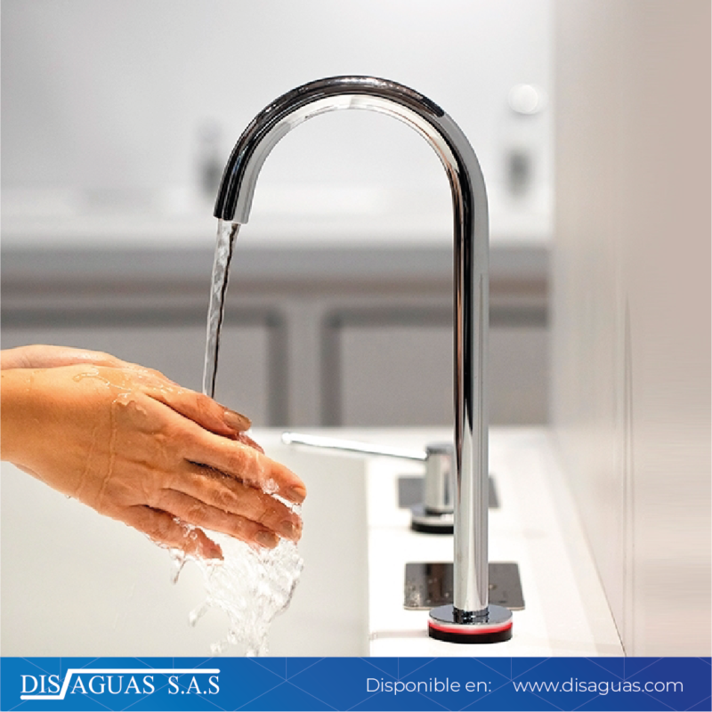 Grifo lavamanos pico alto Docol Eletric Bacteria-Free Blink - Imagen 2