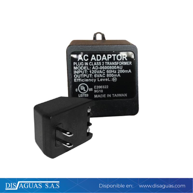 Adaptador de corriente 6V para Fluxómetro tipo sensor TRF Sloan