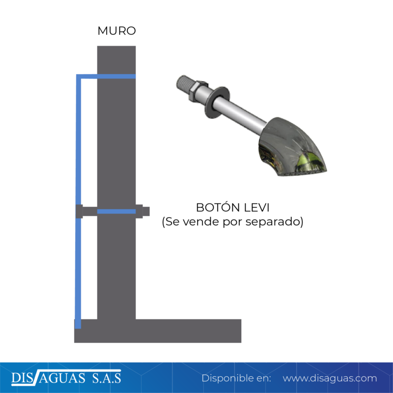 Regadera Antivandalica Extramuro - Imagen 2